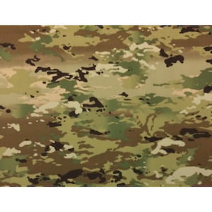 Ocp Multicam Ny/co Ripstop Military Camo 6.5 Oz Fabric By The Yard 64w