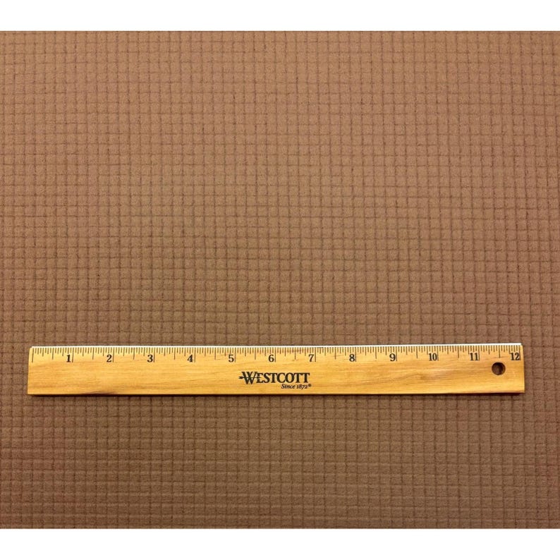 Polartec Grid Fleece Coyote Brown 60wide By 1/2 Yard 0.5 Yard Power Grid 8 Oz 100% Polyester Stretch image 2
