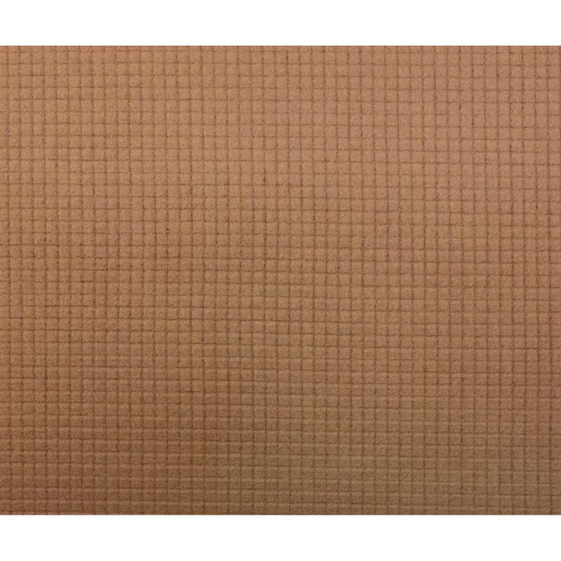 Polartec Grid Fleece Coyote Brown 60wide By 1/2 Yard 0.5 Yard Power Grid 8 Oz 100% Polyester Stretch image 1