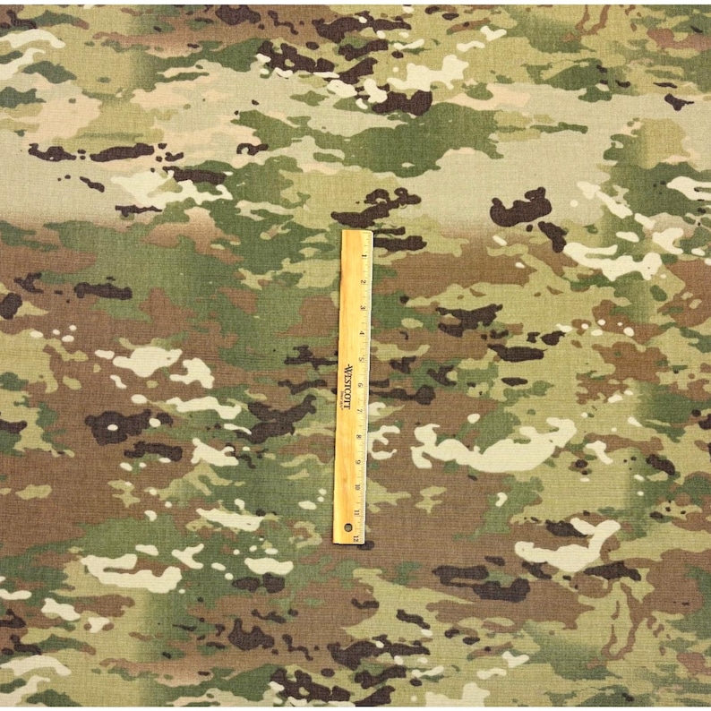 Cordura 1000d Ocp Scorpion militaire camouflage nylon gecoate dwr-stof op maat gesneden 60w afbeelding 3