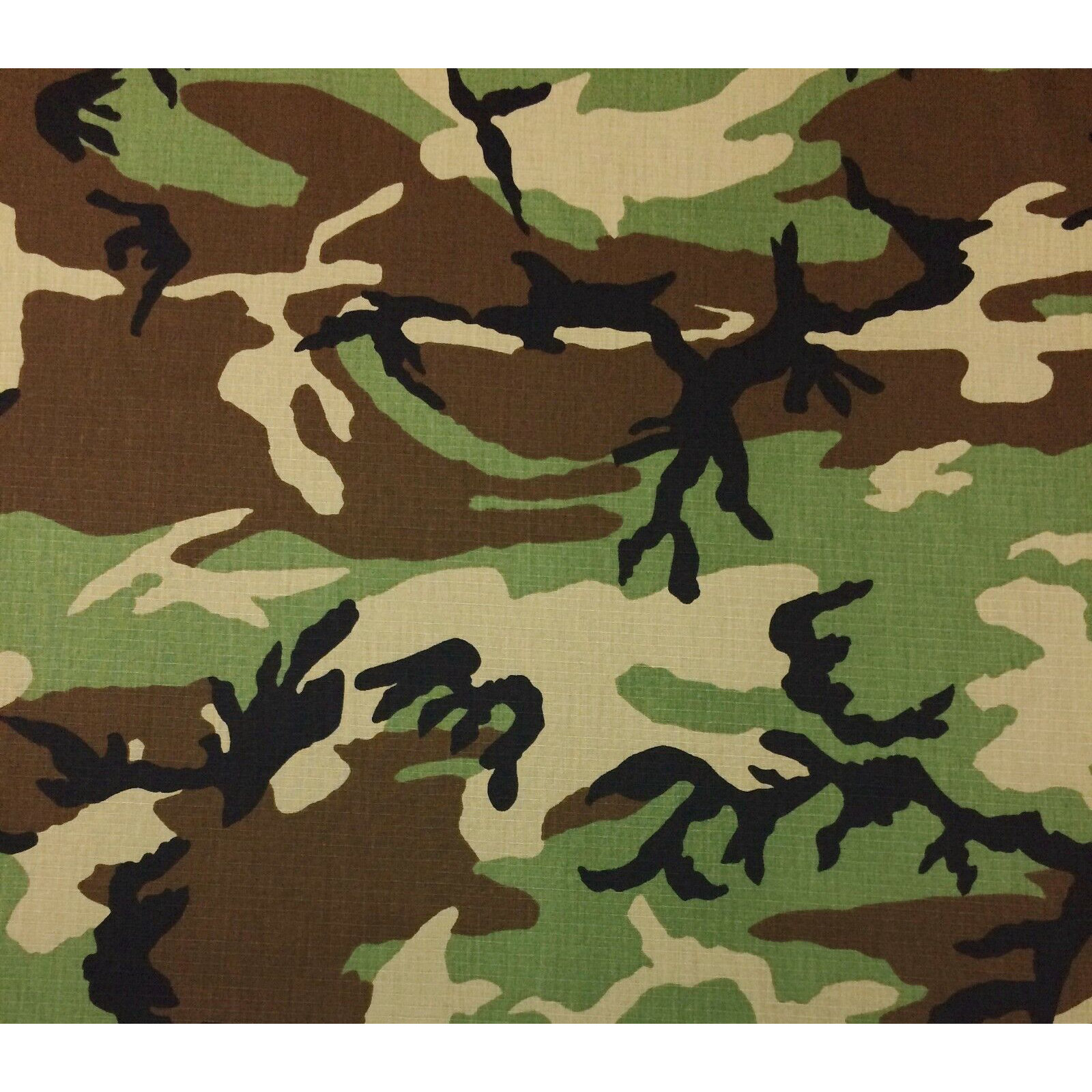 NITRAID  forest ARMY raidback®︎fabric Woodland Ripstop 100% Cotton Camouflage Military Bdu Camo