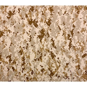 Marpat Desert Gore Tex 4.5oz Nylon DWR Tejido Militar Repelente al Agua Bty 62w - Tejido de Camuflaje Impermeable de Nylon de Military Fabrics