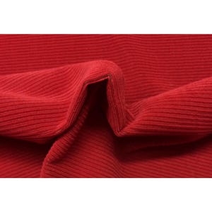 Vintage Unika Vaev Coup Fourre Red Light Velvet Fabric By Yard image 4