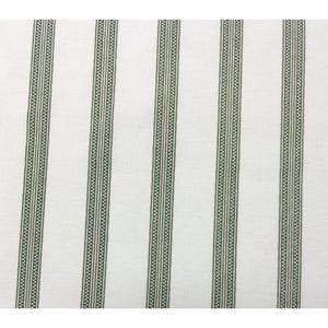 Ballard Designs Motley Green Patterned Striped Woven Fabric By Yard 54w 100% Cotton