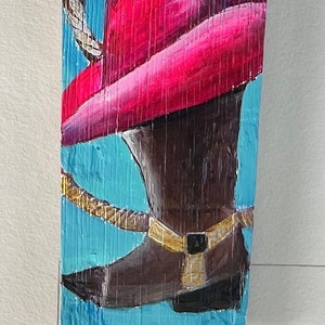 WINE BARREL ART - Cowgirl Love