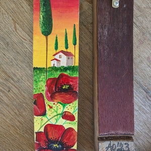 WINE BARREL ART - Toskanischer wilder Mohn