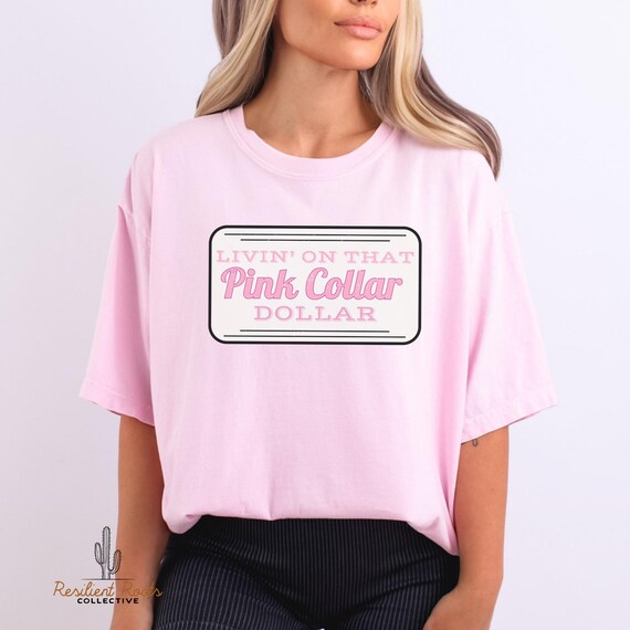 Pink Collar Jobs Graphic Tee Comfort Colors Shirt | Nurse Teacher