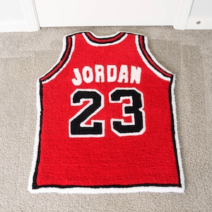 Tufted Michael Jordan NBA Jersey Rug