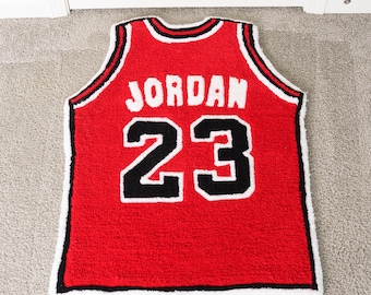 Tufted Michael Jordan NBA Jersey Rug