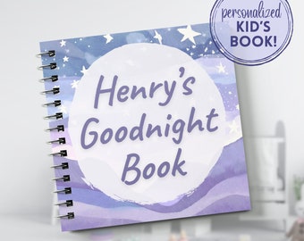 Printable Children's Goodnight Book-Toddler Bedtime Story-Family Photo Album-Customized Book for Baby-Personalized Kid's Gift-Educational