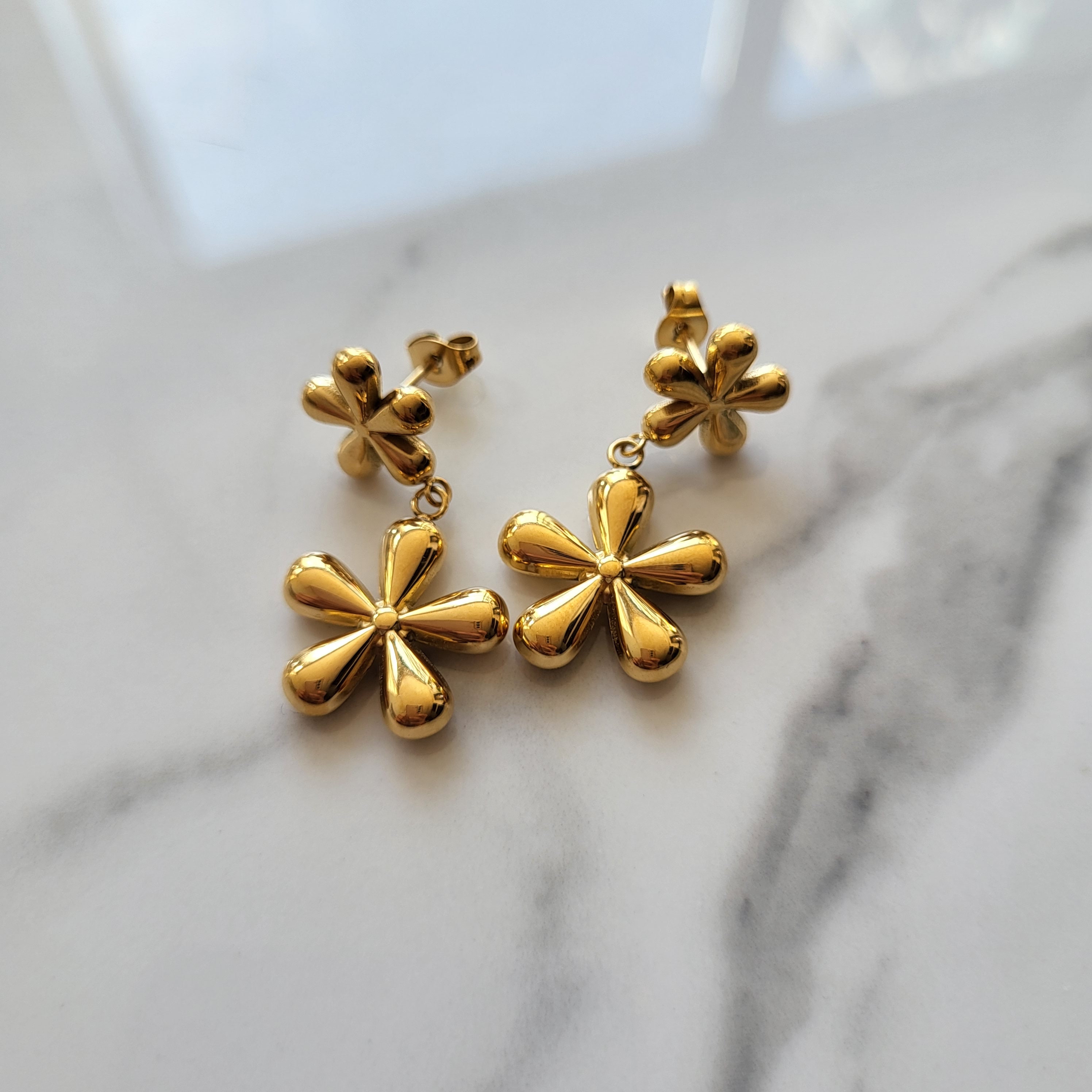 [Golden dew] 18K Gold☆GD in love Earrings Golden dew] 18K Gold☆GD in love Earrings