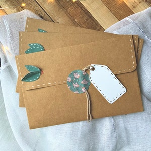Enveloppe faites mains kraft