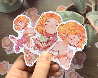 Stickers pack Zelda - Tears of the Kingdom - Breath of the Wild