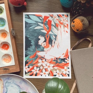 Aquarelprint van dieren - Schilderij - Decoratie - Illustratie van dieren