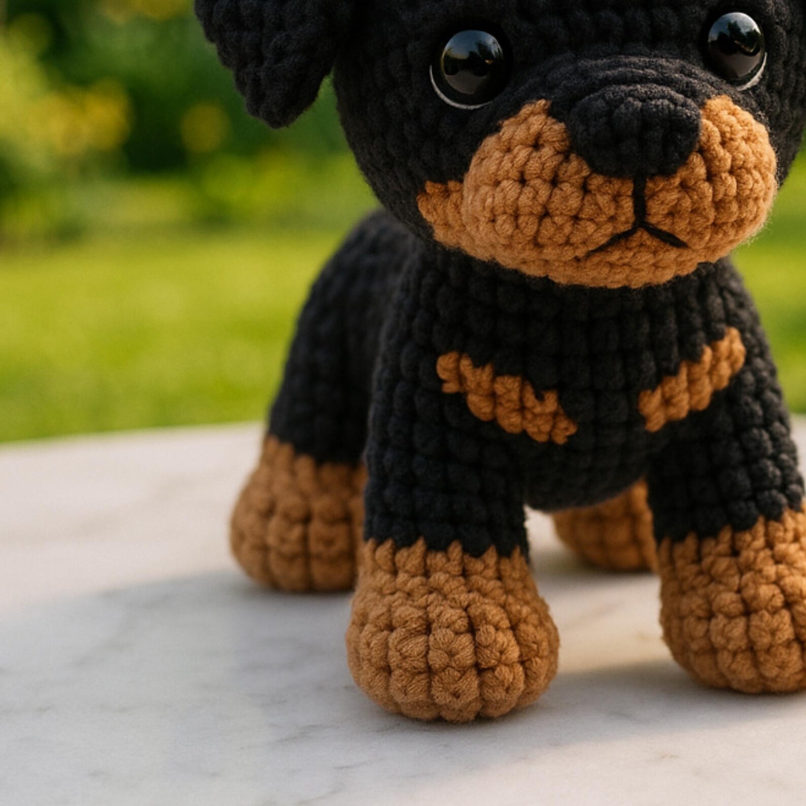 Amigurumi Rottweiler Dog Crochet Pattern – Easy DIY Plushie Tutorial ...