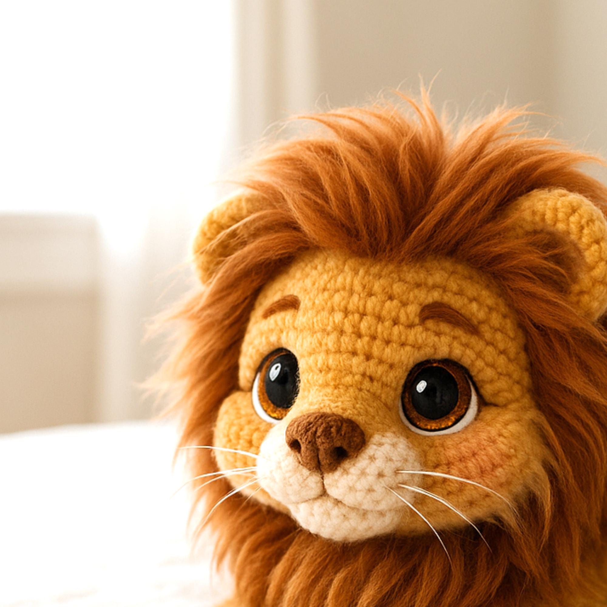 Kawaii Lion Amigurumi Crochet Pattern – Stuffed Animal Toy (PDF ...