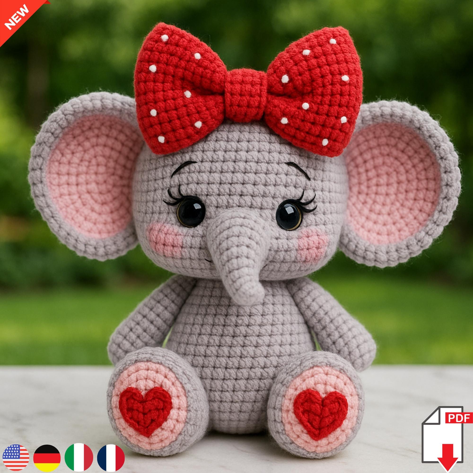 Amigurumi Baby Elephant Crochet Pattern – Easy DIY Plushie Tutorial ...