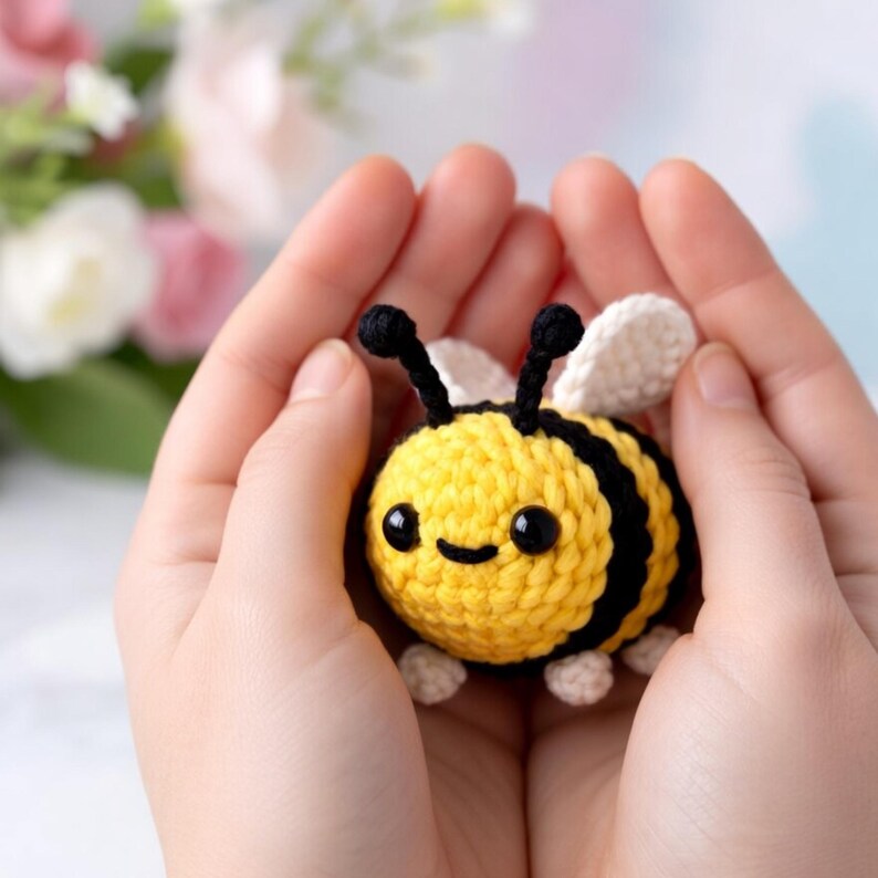 Cute Mini Bee Amigurumi Crochet Pattern PDF – Easy Beginner Friendly ...