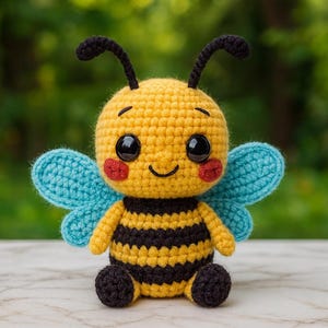 Amigurumi Insect Crochet Pattern – Caterpillar and Bee 2-pack – Easy ...