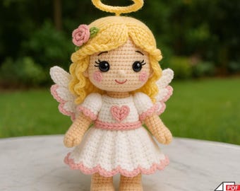 Kawaii Amigurumi Angel Crochet Pattern – Nursery Decor (Instant PDF Download)