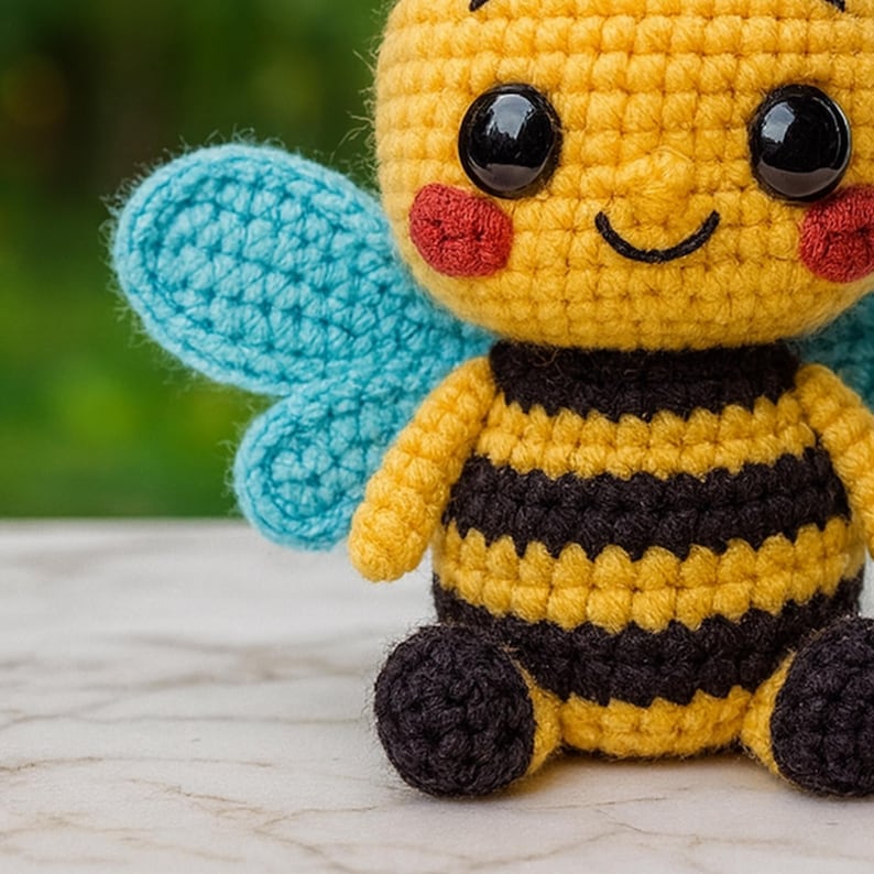 Amigurumi Bee Crochet Pattern – Easy DIY Plushie Tutorial, Cute Kawaii ...