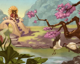 Signed Print from the book, Wolf! Wolf!, by John Rocco 11”x 18” (artwork size)