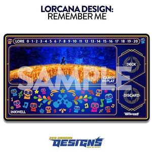 Remember Me Lorcana Trading Card Game Playmat