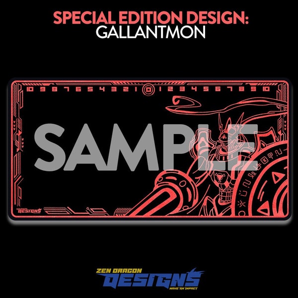 Gallantmon Digimon Card Game Custom Playmat Special Edition