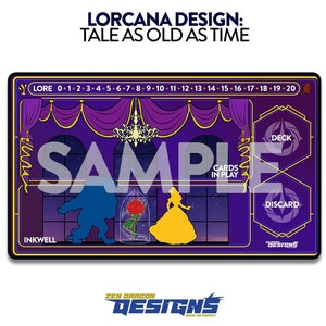 Tale As Old As Time Lorcana Trading Card Game Playmat
