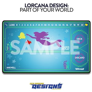 Part of Your World Lorcana Trading Card Game Playmat