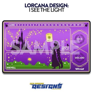 I See The Light Lorcana Trading Card Game Playmat