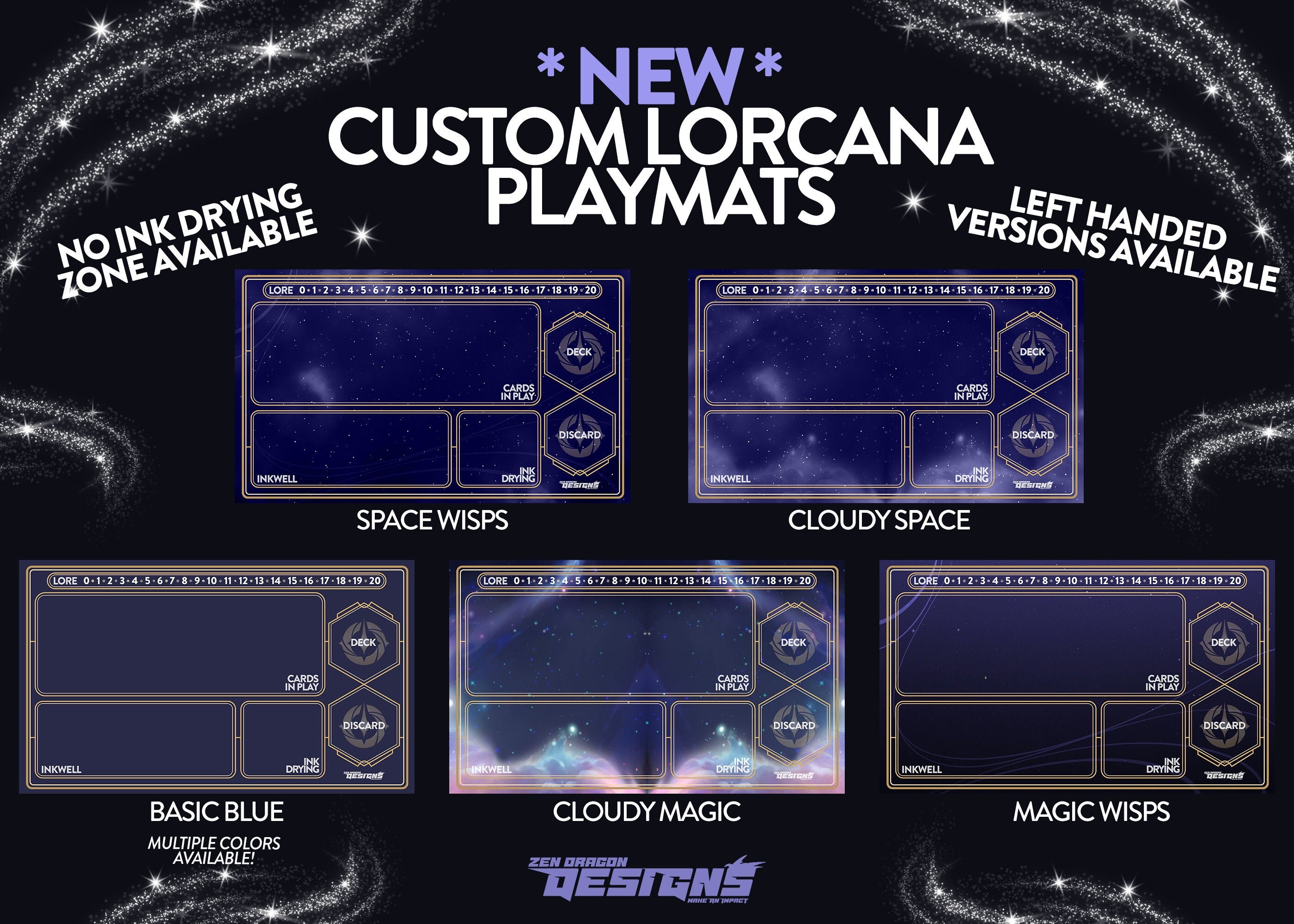 Lorcana TCG Card Game Playmats - Game Board Layout - Etsy