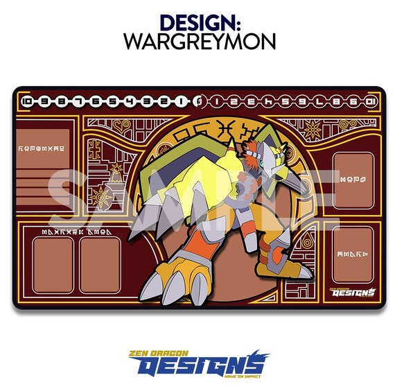 Wargreymon Digimon Card Game Custom Playmat - Etsy