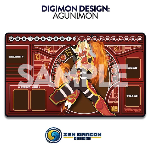 Agunimon Digimon Card Game Custom Playmat