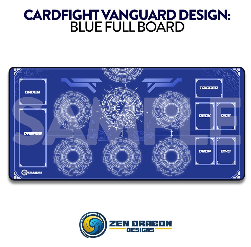 Cardfight! Vanguard Full Board Layout Custom Playmat - Etsy