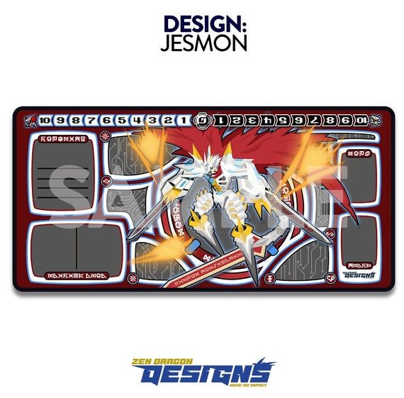 Jesmon Digimon Card Game Custom Playmat - Etsy