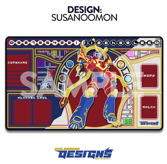 Susanoomon Digimon Card Game Custom Playmat - Etsy Susanoomon Digimon Card Game Custom Playmat - Etsy