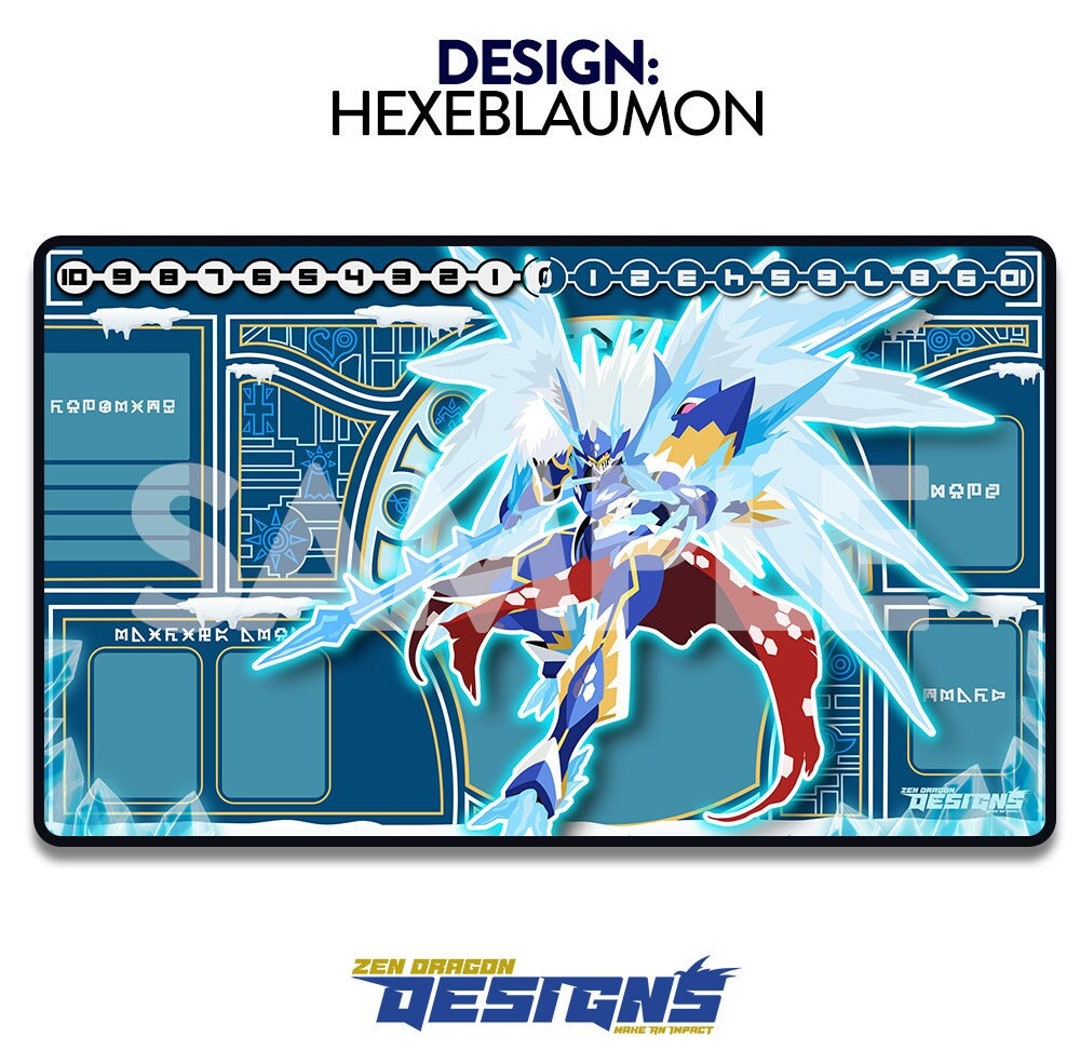 Hexeblaumon Digimon Card Game Custom Playmat - Etsy Hexeblaumon Digimon Card Game Custom Playmat - Etsy