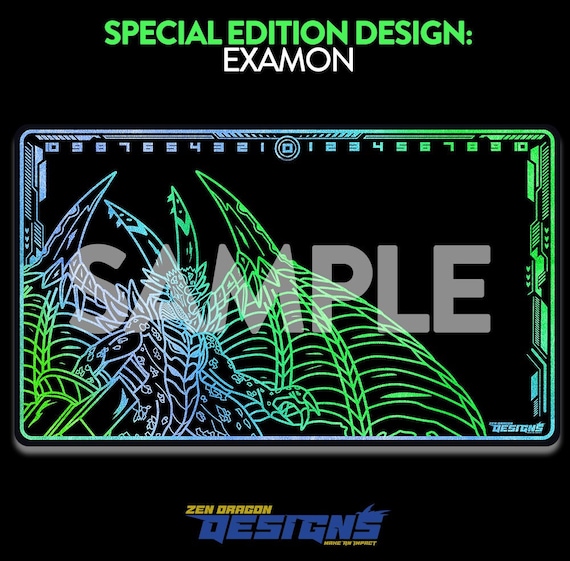 digimon card game examon Examon Digimon Card Game Custom Playmat Special Edition