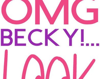 OMG BECKY... look at her book!