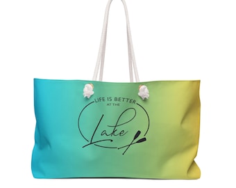 Lake Life-weekender, Life is better at the Lake draagtas, geweldig cadeau voor familieleden, reiszwembad en strand