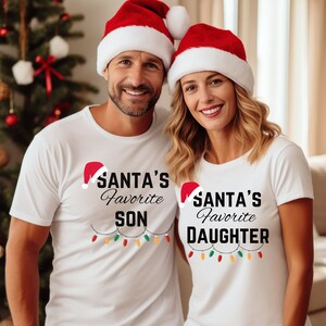 Santas favorite son, Son shirt , gift for son, merry Christmas son   ,Short Sleeve Tee
