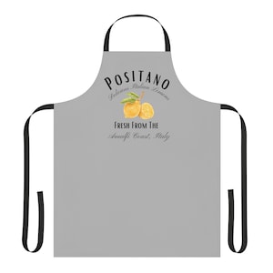Italiaans keukenschort, Positano Italië, bakcadeau, verjaardagscadeau, keukenschort, cadeau nieuw huis, cadeau gastvrouw