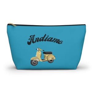 Andiamo Italy, gift for cousin, mother day, birthday gift, Christmas gift, toiletry bag, honeymoon, makeup bag ,Italy  accessory bag