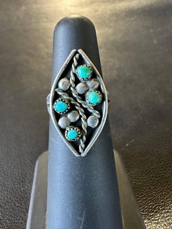 1165. Zuni Snake Eye Ring JS - image 1