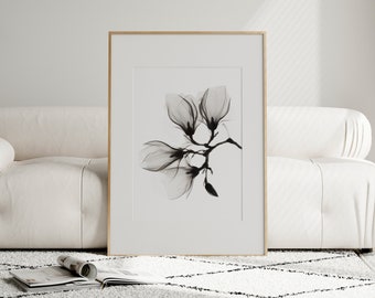 Magnolie Wandkunst | Botanische Wandkunst | Blumen Print | Druckbare Kunst | Sofortdownload | Wohnzimmer Dekor | Schlafzimmer Wandkunst | Digital |
