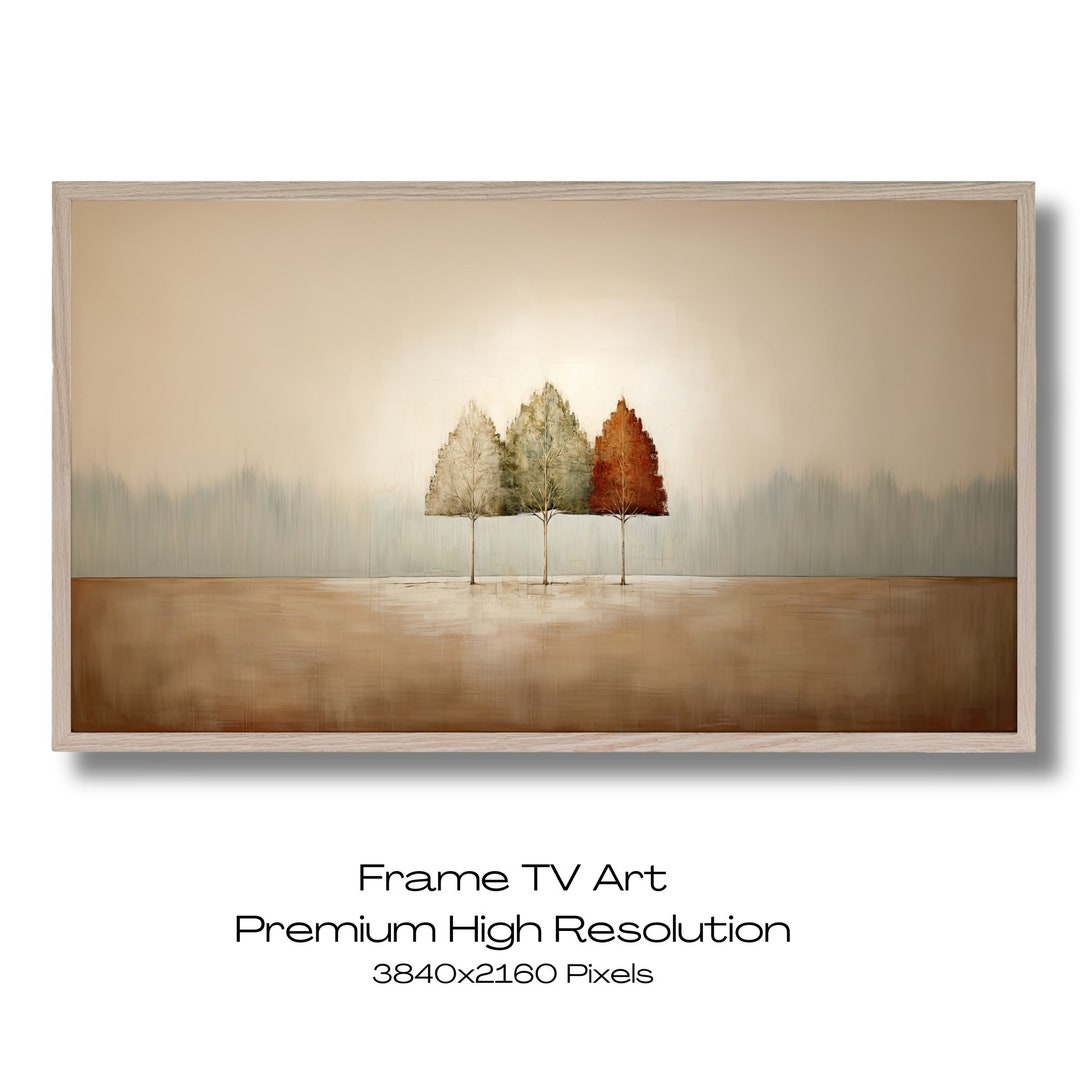Samsung Frame TV Abstract Tree Forest Art High Resolution Frame 4K TV