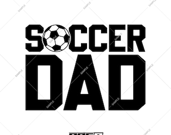 Fußball Dad SVG Design - Vater Sport Vektor (Digitaler Download)
