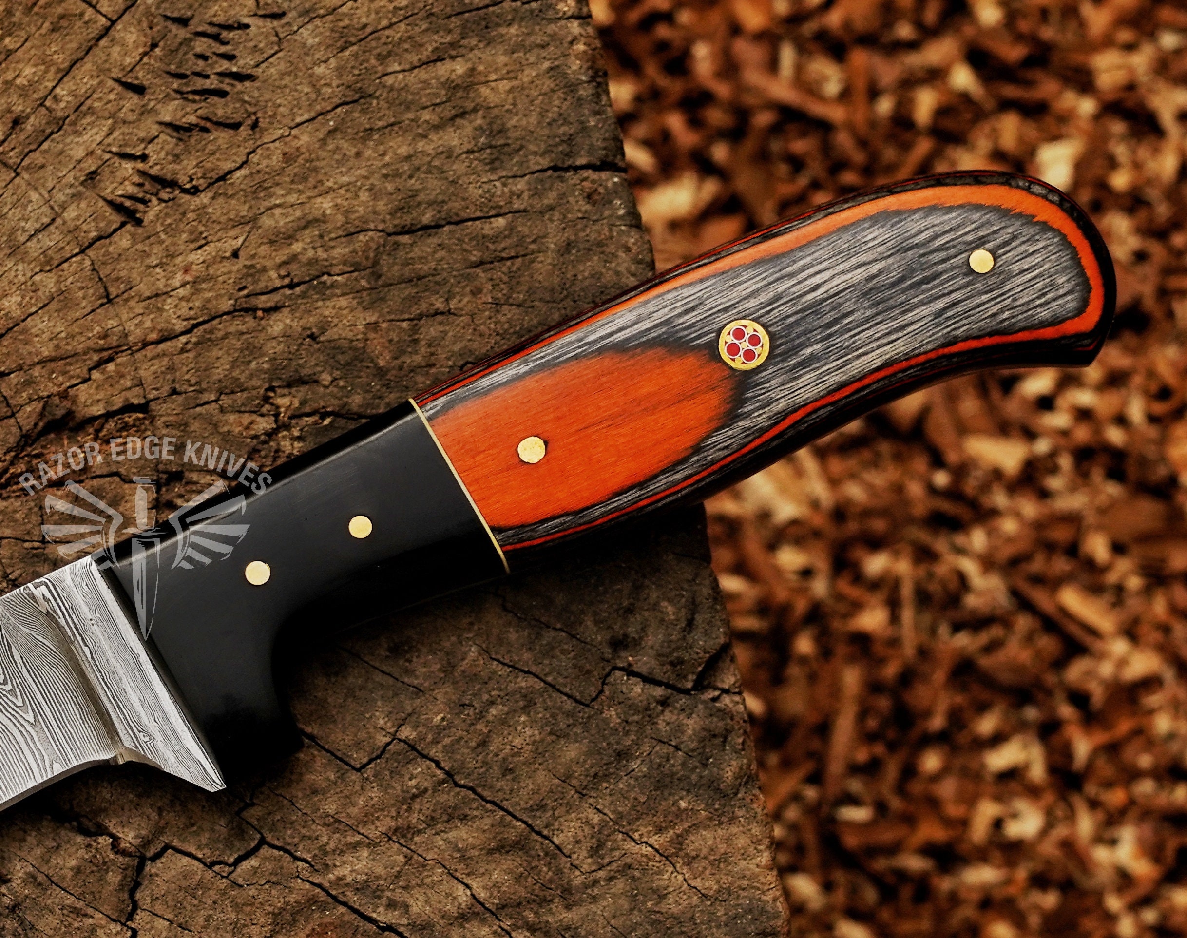 Fillet Knife/fishing Knife Handmade Damascus Steel Flexible Blade Knife