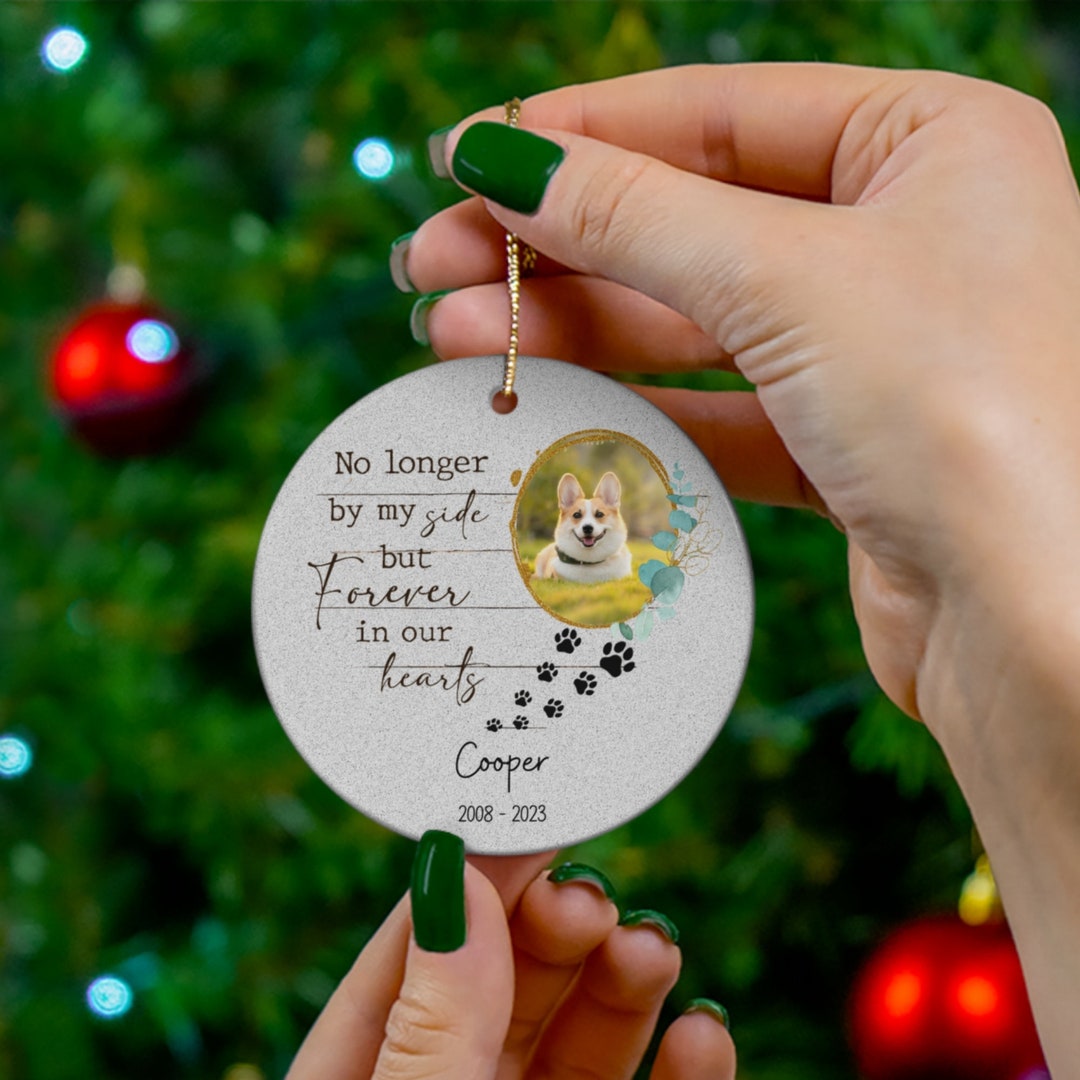 Personalized Dog Memorial Ornament Photo Ornament Memorial Etsy